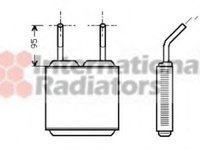 Schimbator caldura, incalzire habitaclu OPEL MONZA E (39_, 49_), OPEL KADETT E Cabriolet (43B_), OPEL KADETT E combi (35_, 36_, 45_, 46_) - VAN WEZEL