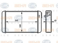 Schimbator caldura, incalzire habitaclu OPEL OMEGA A (16_, 17_, 19_) (1986 - 1994) HELLA 8FH 351 313-281