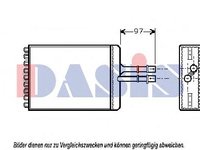 Schimbator caldura, incalzire habitaclu OPEL VECTRA B hatchback (38_), OPEL VECTRA B (36_), OPEL VECTRA B combi (31_) - AKS DASIS 159060N