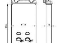 Schimbator caldura incalzire habitaclu OPEL VIVARO/RENAULT TRAFIC 1,9-2,5 01- - Cod intern: W20091726 - LIVRARE DIN STOC in 24 ore!!!