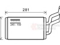 Schimbator caldura, incalzire habitaclu OPEL ANTARA, CHEVROLET CAPTIVA (C100, C140) - VAN WEZEL 37006569