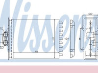 Schimbator caldura, incalzire habitaclu OPEL VECTRA B combi (31_) (1996 - 2003) NISSENS 72657