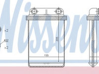 Schimbator caldura, incalzire habitaclu OPEL ZAFIRA TOURER C (P12) (2011 - 2016) NISSENS 72671 piesa NOUA