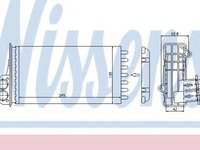 Schimbator caldura, incalzire habitaclu PEUGEOT 206 CC (2D) (2000 - 2016) NISSENS 72941 piesa NOUA