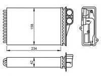 Schimbator caldura, incalzire habitaclu PEUGEOT 207 CC (WD_) (2007 - 2016) NRF 54304