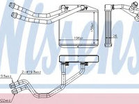 Schimbator caldura, incalzire habitaclu PEUGEOT BIPPER Tepee (2008 - 2016) NISSENS 71163 piesa NOUA