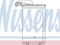 Schimbator caldura, incalzire habitaclu RENAULT KANGOO Express (FC0/1) (1997 - 2007) NISSENS 73252 piesa NOUA