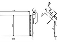 Schimbator caldura incalzire habitaclu RENAULT KANGOO Rapid (FC0/1_) - OEM - MAXGEAR: AC579508 - Cod intern: W02772732 - LIVRARE DIN STOC in 24 ore!!!