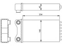 Schimbator caldura, incalzire habitaclu SEAT EXEO ST (3R5) (2009 - 2020) NRF 54252