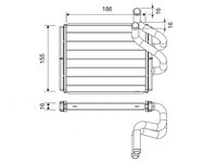 Schimbator caldura, incalzire habitaclu VALEO 811555