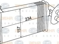 Schimbator caldura incalzire habitaclu VOLKSWAGEN TRANSPORTER Mk IV caroserie (70XA) - OEM - NRF: NRF54247|54247 - Cod intern: W02342677 - LIVRARE DIN STOC in 24 ore!!!