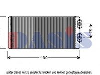 Schimbator caldura, incalzire habitaclu VOLVO FH 12, VOLVO FM 7, VOLVO FH 16 - AKS DASIS 229050N