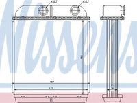 Schimbator caldura, incalzire habitaclu VOLVO V40 Combi (VW) (1995 - 2004) NISSENS 73644 piesa NOUA