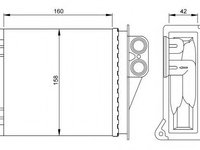 Schimbator caldura, incalzire habitaclu VW CRAFTER 30-50 caroserie (2E_) (2006 - 2020) NRF 54236