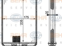 Schimbator caldura, incalzire habitaclu (8FH351311181 HELLA) MERCEDES-BENZ