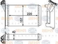 Schimbator caldura, incalzire habitaclu (8FH351000511 HELLA) BMW