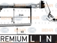 Schimbator caldura, incalzire habitaclu (8FH351312771 HELLA) BMW