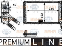 Schimbator caldura, incalzire habitaclu (8FH351311311 HELLA) RENAULT