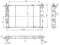 Schimbator de caldura 514647 NRF pentru Opel Astra