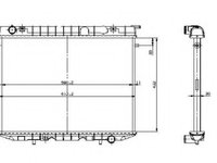 Schimbator de caldura 519532 NRF pentru Opel Frontera