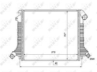 Schimbator de caldura 53855 NRF pentru Mercedes-benz Atego