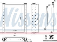 Schimbator de caldura 707172 NISSENS pentru Toyota Ist Toyota Urban Toyota Vitz Toyota Yaris Toyota Yarisvitz