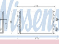 Schimbator de caldura 71451 NISSENS pentru Fiat Doblo Fiat Idea Fiat Punto