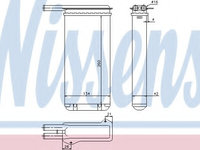 Schimbator de caldura 71755 NISSENS pentru Ford Sierra Ford Escort Ford Orion Ford Verona