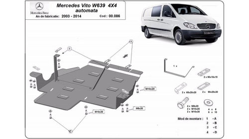 Scut cutia de viteza şi reductor w639 - 4x4 automata - 2003-2014 Mercedes Vito (2003->) [W639] #5