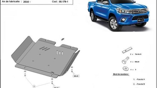 Scut cutie de viteze din aluminiu 6mm Toyota 