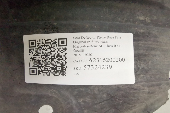 Scut Deflector Pietre Bara Fata Original