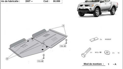 Scut diferential Mitsubishi L200 dupa 2007