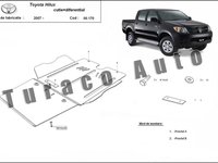 Scut metalic cutie de viteza + diferential Toyota Hilux 2007-2015