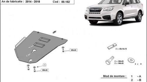 Scut metalic cutie de viteze Manuala Subaru F