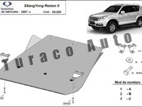 Scut metalic cutie de viteze SsangYong Kyron 2.0 Xdi ; 2.7Xdi ; 3.2 ; 2.3 2005-2017