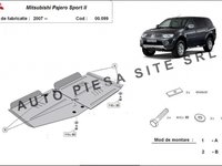 Scut metalic cutie + diferential Mitsubishi Pajero Sport 2 II fabricat incepand cu 2007 APS-00,099 piesa NOUA