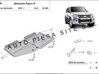 Scut metalic cutie + diferential Mitsubishi Pajero 4 IV fabricat incepand cu 2007 APS-00,099 piesa NOUA