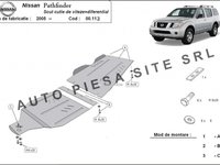 Scut metalic cutie + diferential Nissan Pathfinder fabricat incepand cu 2005 APS-00,112 piesa NOUA