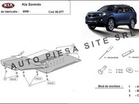 Scut metalic cutie viteze + diferential Kia Sorento fabricata incepand cu 2006 APS-00,077 piesa NOUA