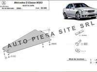 Scut metalic cutie viteze Mercedes C-Class W203 fabricat incepand cu 2000 APS-00,090 piesa NOUA