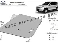 Scut metalic cutie viteze SsangYong Rexton fabricat incepand cu 2007 APS-00,020 piesa NOUA