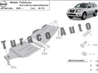 Scut metalic diferențial + cutie de viteza Nissan Pathfinder 2005-2017