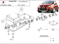 Scut metalic diferential Suzuki SX4 4X4 fabricat incepand cu 2006 APS-00,161 piesa NOUA