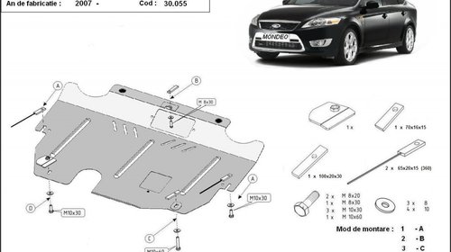 Scut metalic Ford Mondeo dupa 2007