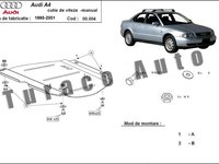 Scut metalic motor Audi A4 dupa 1997