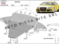 Scut metalic motor Audi A6 C6 fabricat in perioada 2004 - 2011 (cu laterale) APS-02,210 + 00.210 piesa NOUA