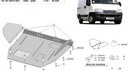 Scut metalic motor Citroen Jumper 1995-2006