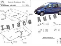 Scut metalic motor + cutie de vitezã + bara Mercedes Vaneo W414 2001-2006