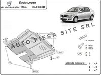 Scut metalic motor Dacia Logan 1 I / Logan MCV fabricata incepand cu 2005 APS-06,040 piesa NOUA