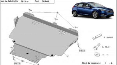 Scut metalic motor Ford Focus III 1.4, 1.6 TD